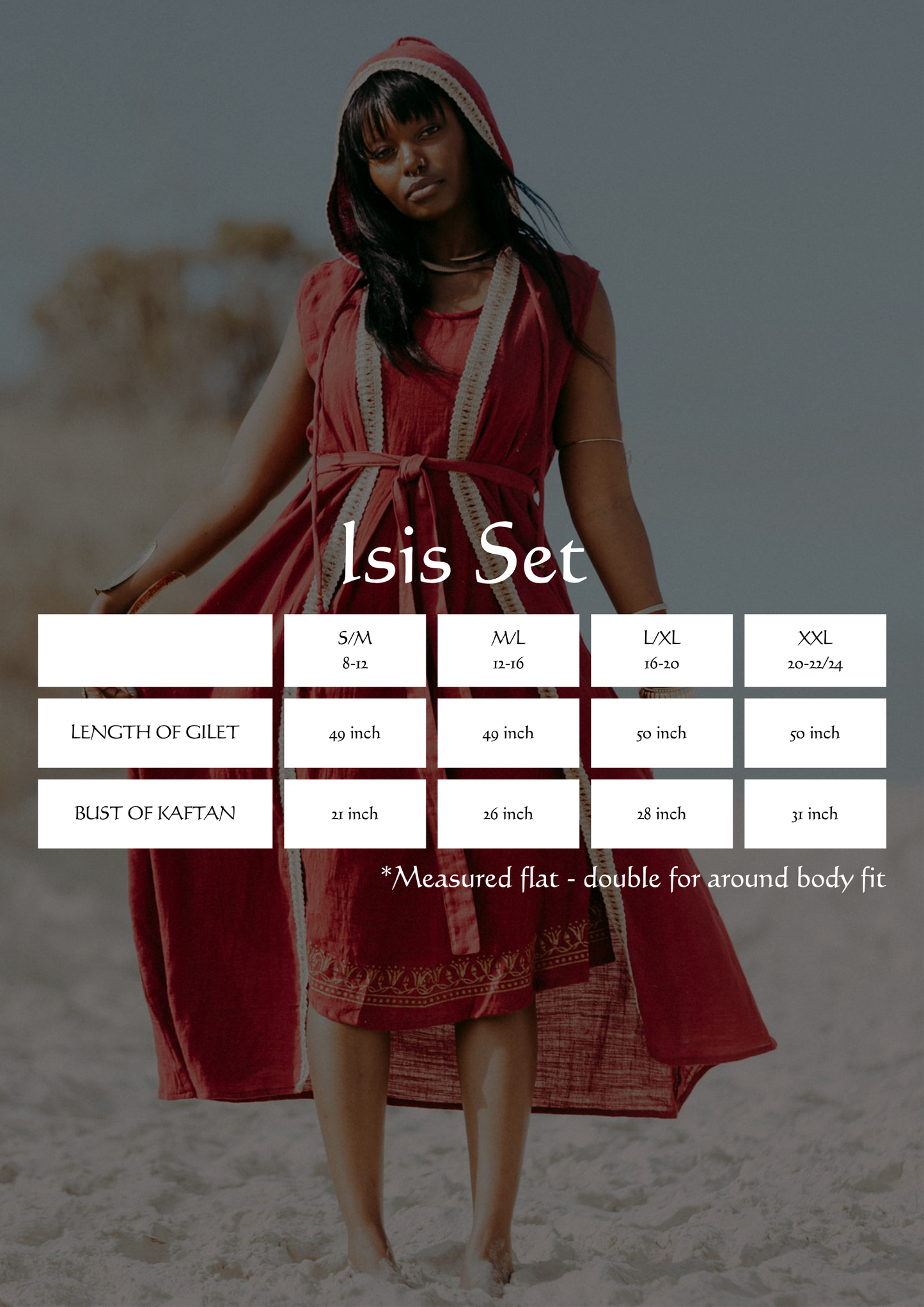 Isis Kaftan Set in Papyrus