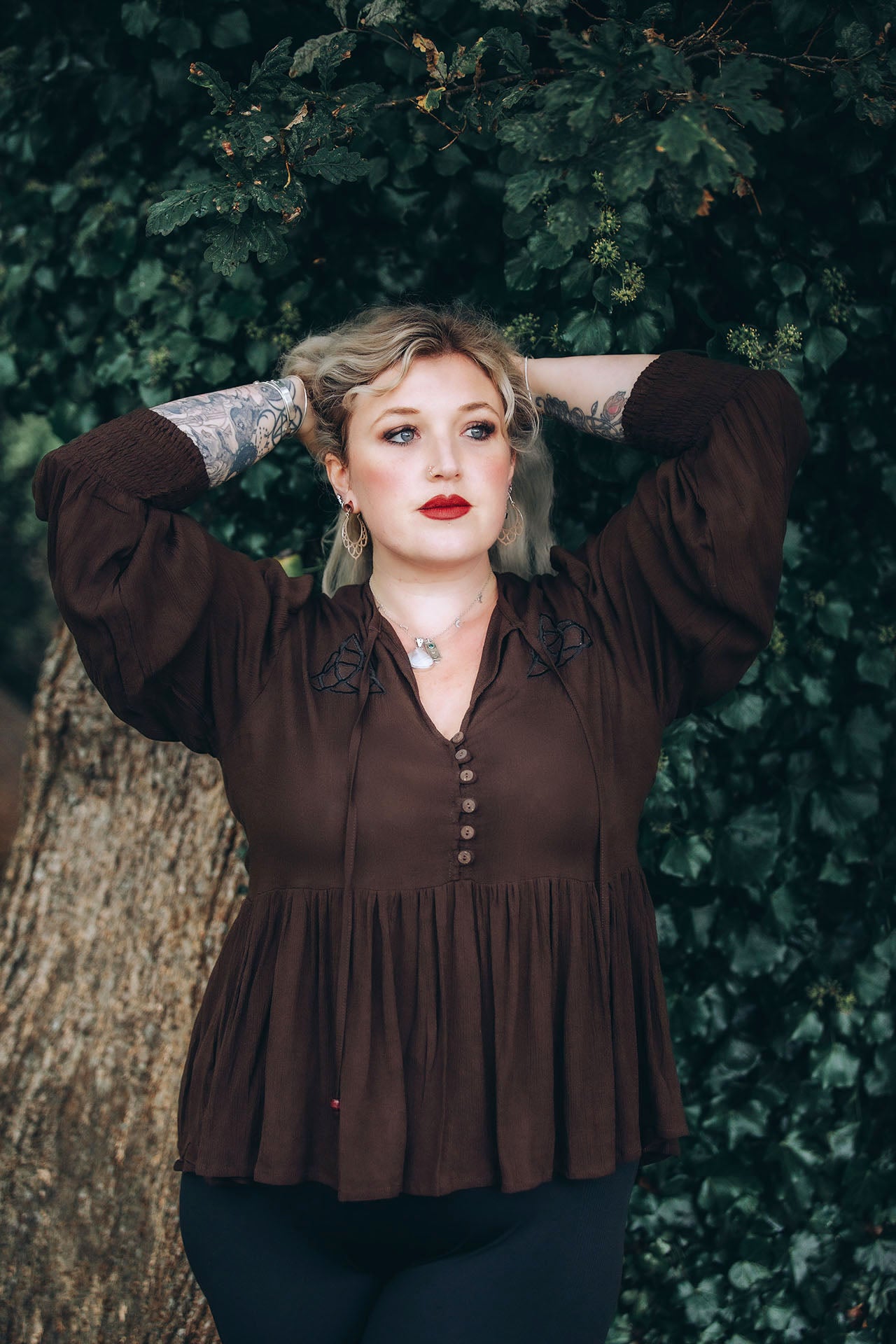Trinity Blouse in Earth