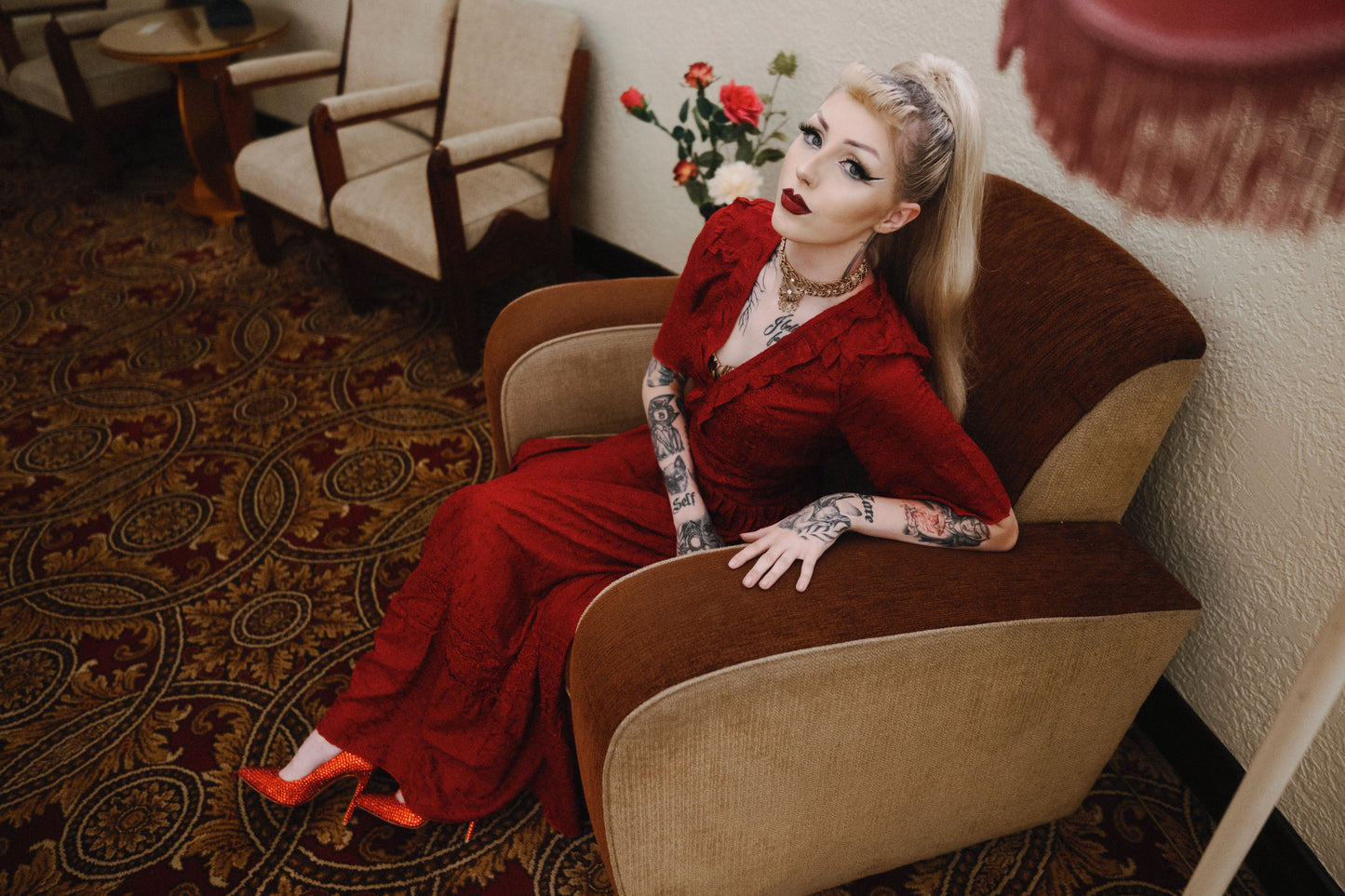 Heirloom Dress in Scarlet