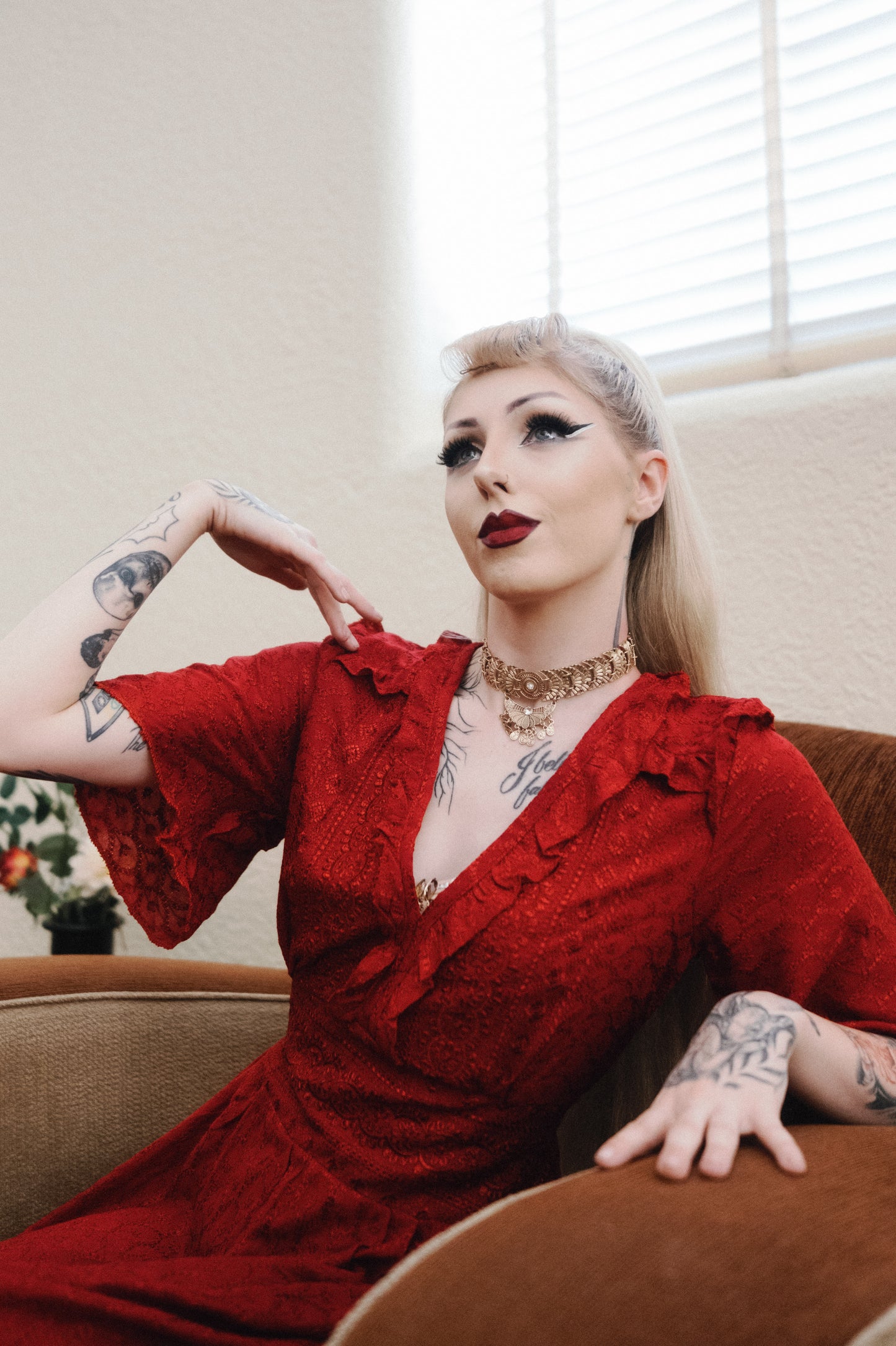 Heirloom Dress in Scarlet