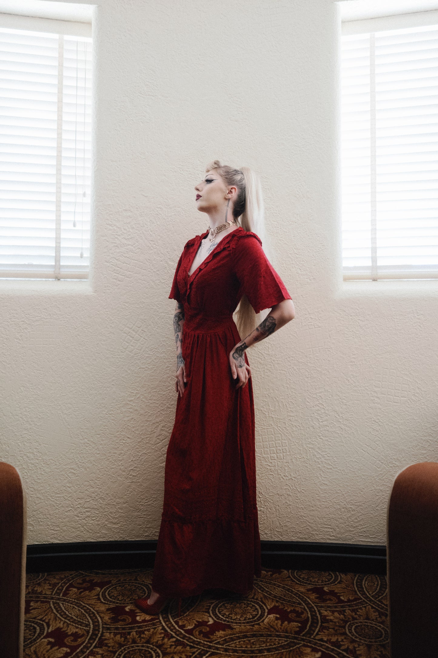 Heirloom Dress in Scarlet
