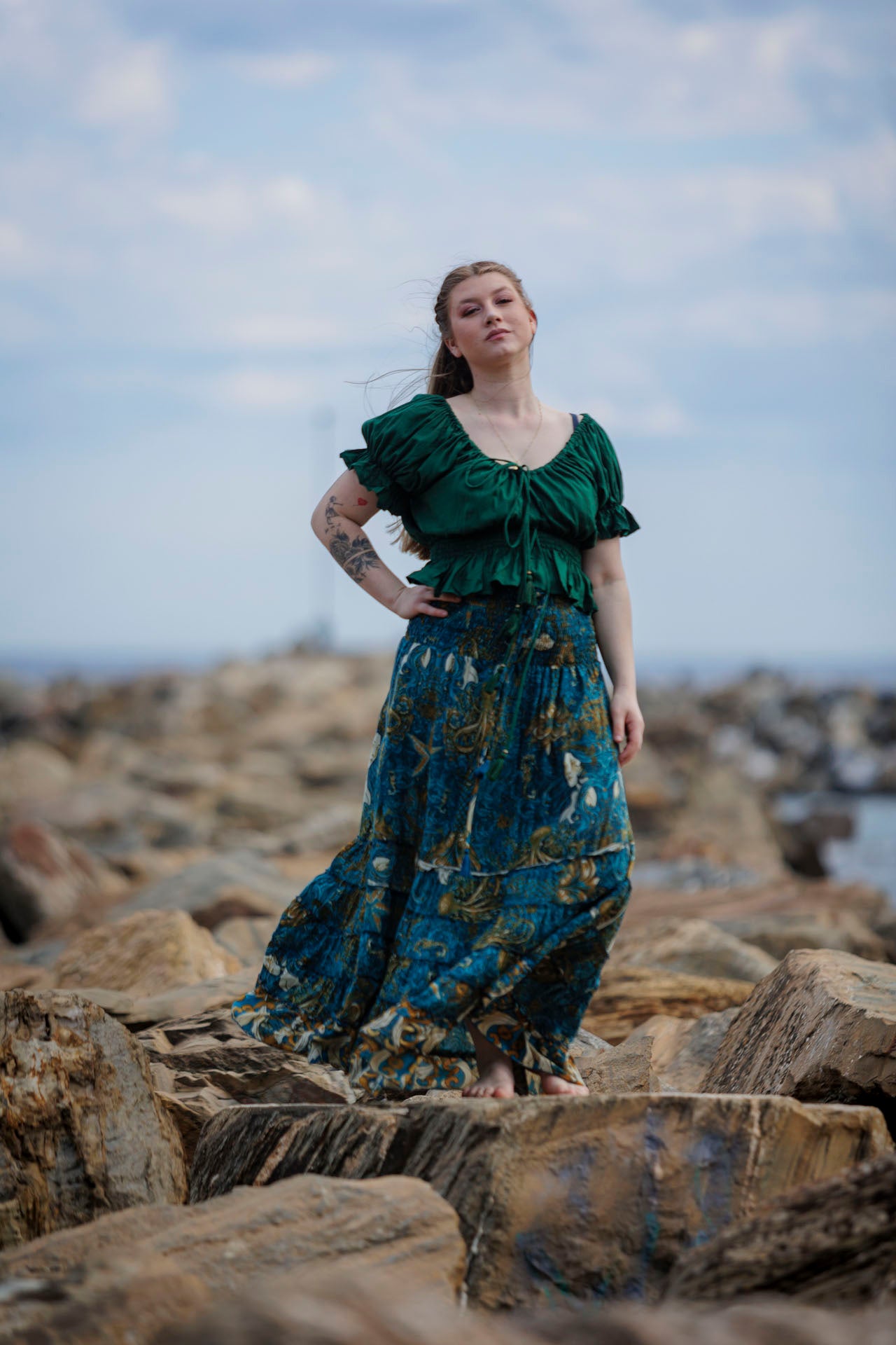 Maxi Skirt in Atlantis