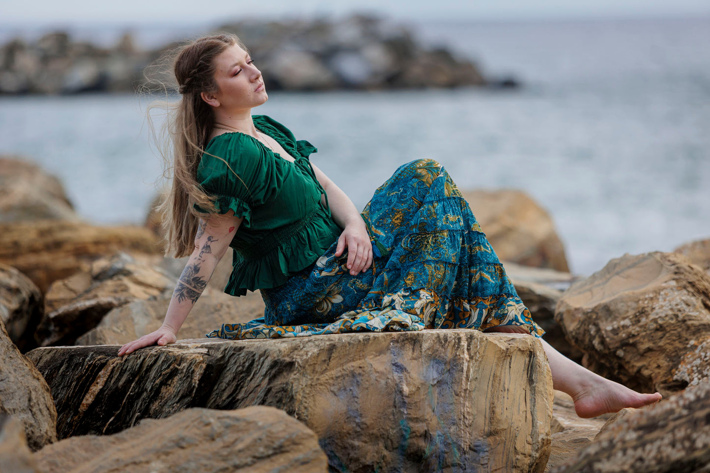 Maxi Skirt in Atlantis
