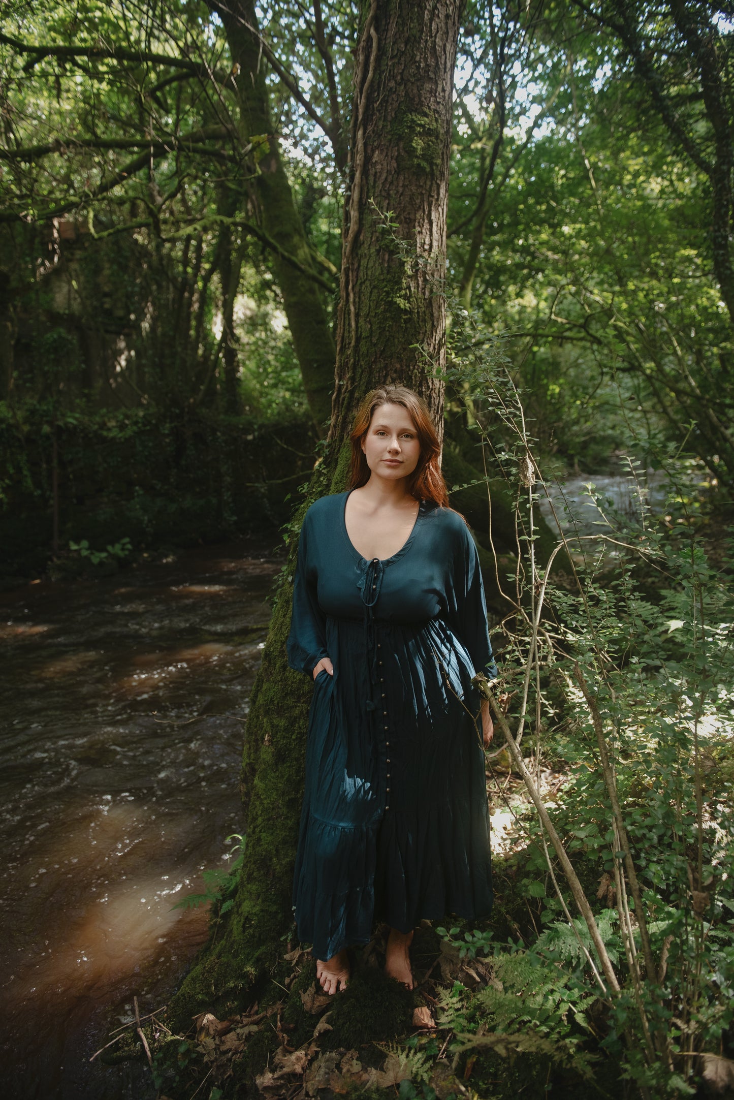 Sabrina Dress in Sapphire