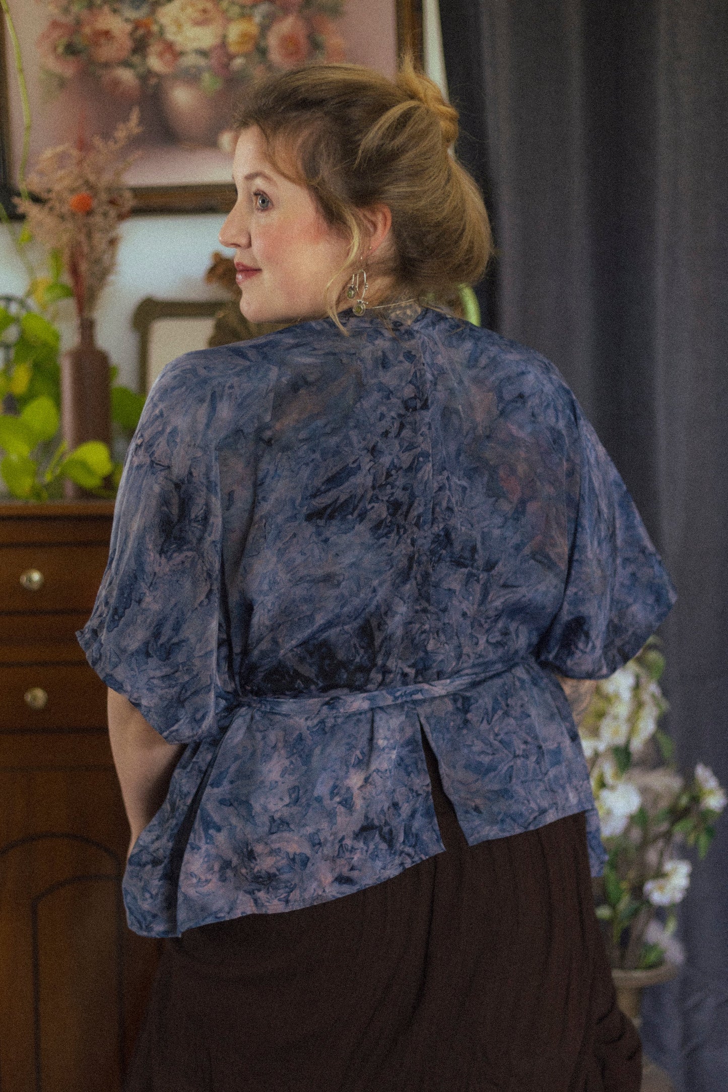 Indigo Drift Scarf Top