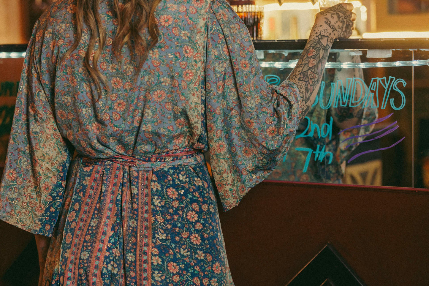 Cottage Garden Shortie Wrap Dress
