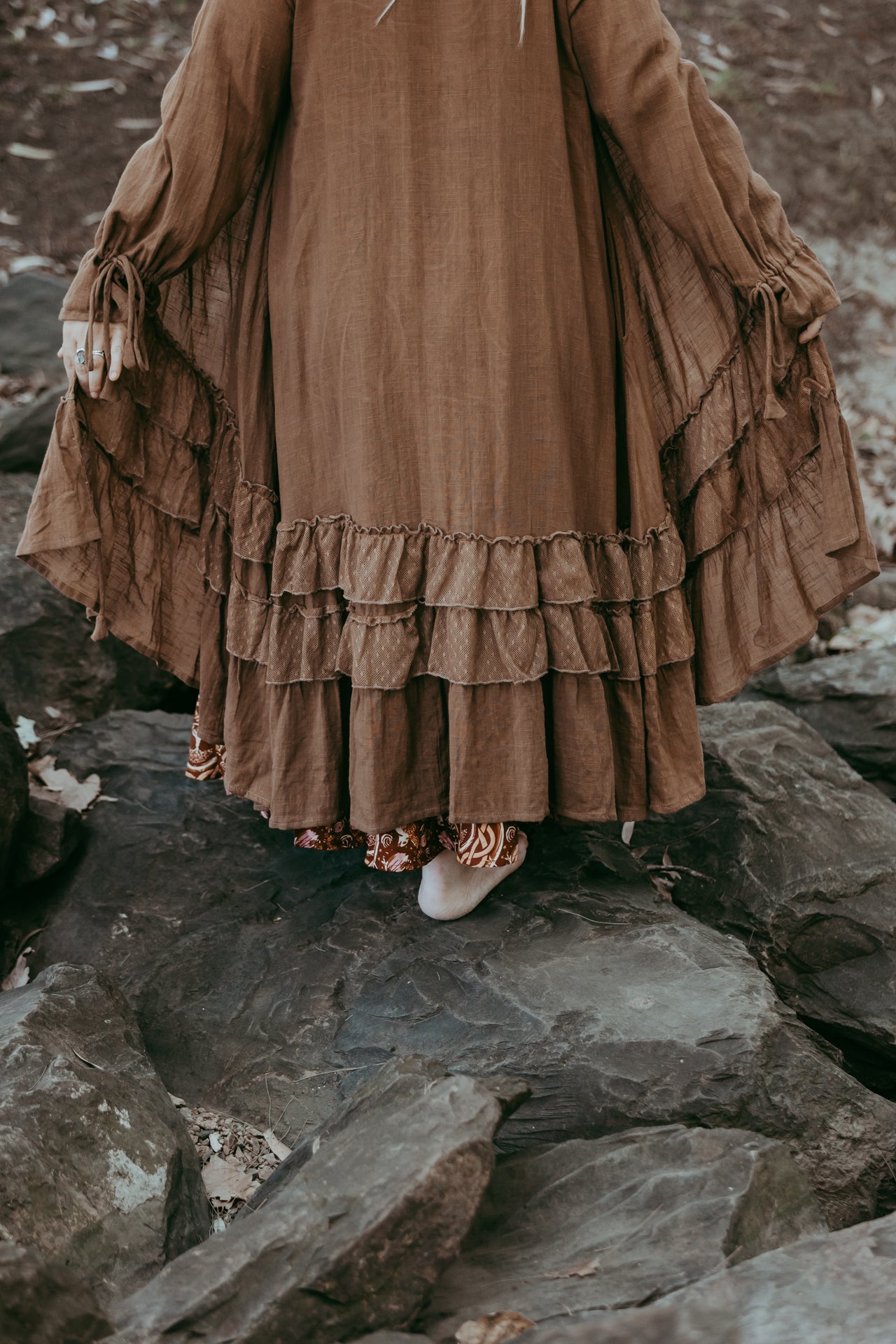 Midi Helga Kimono Brown
