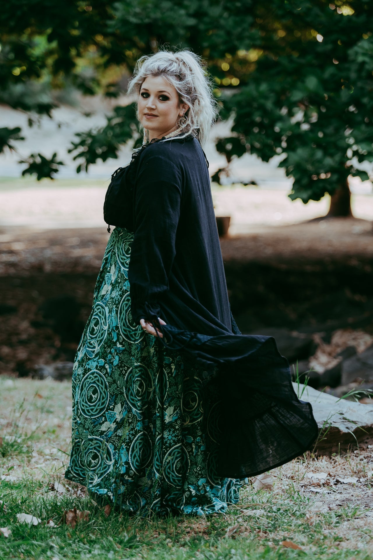 Midi Helga Kimono Black