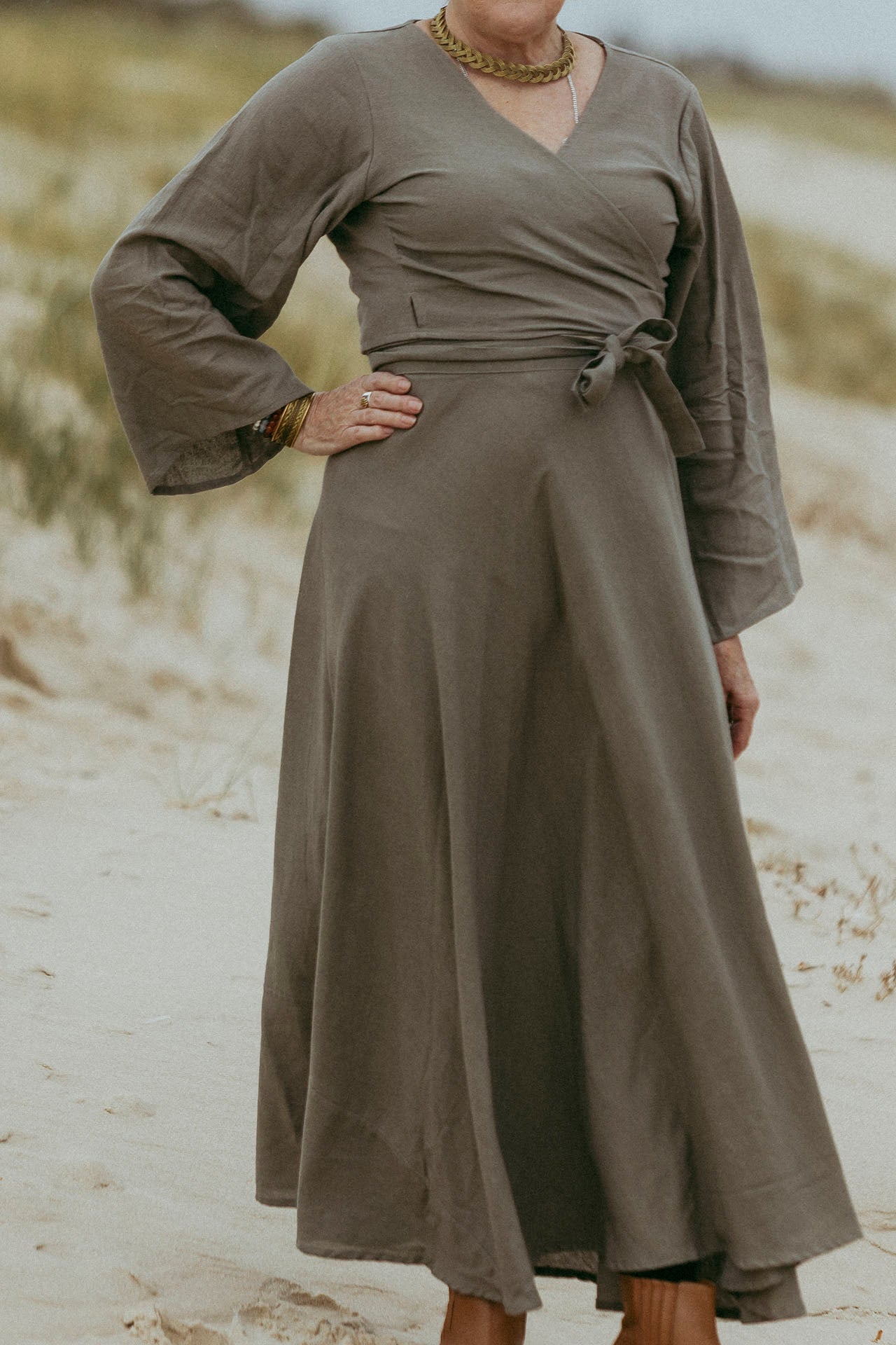Sage Wrap Skirt