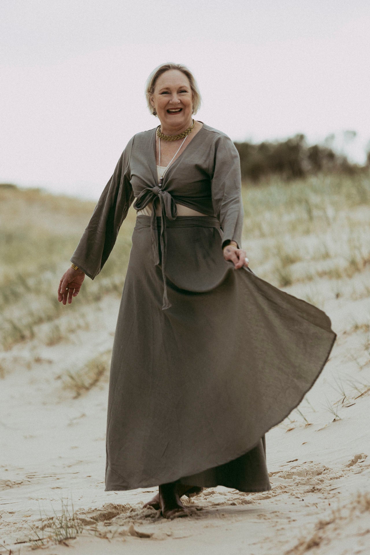Sage Wrap Skirt
