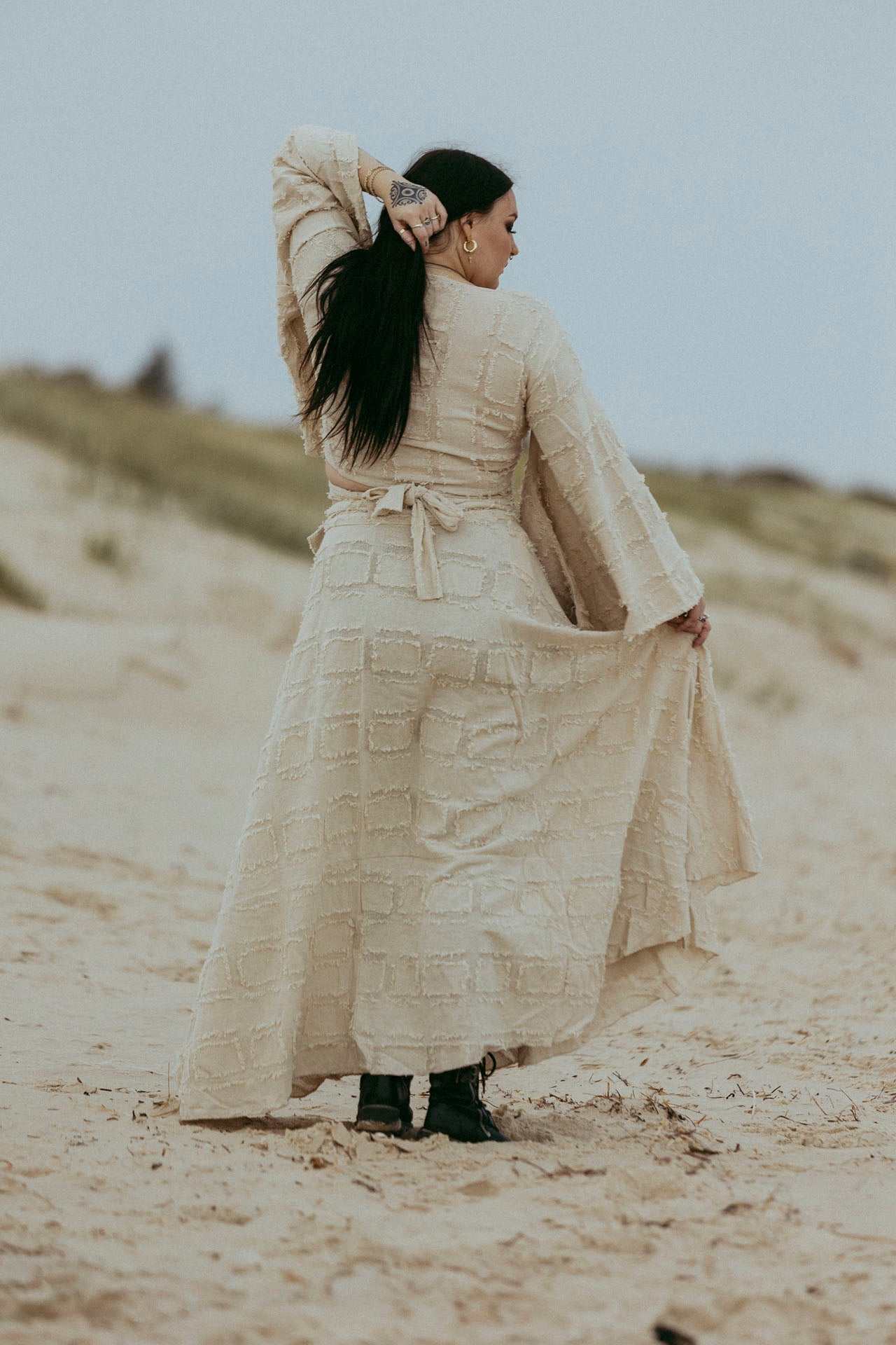 Tempest Wrap Skirt in Papyrus