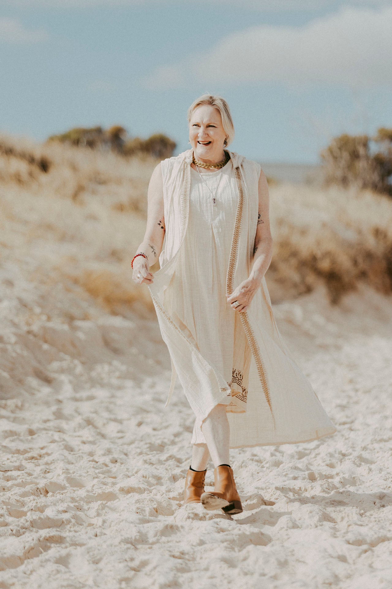 Isis Kaftan Set in Papyrus