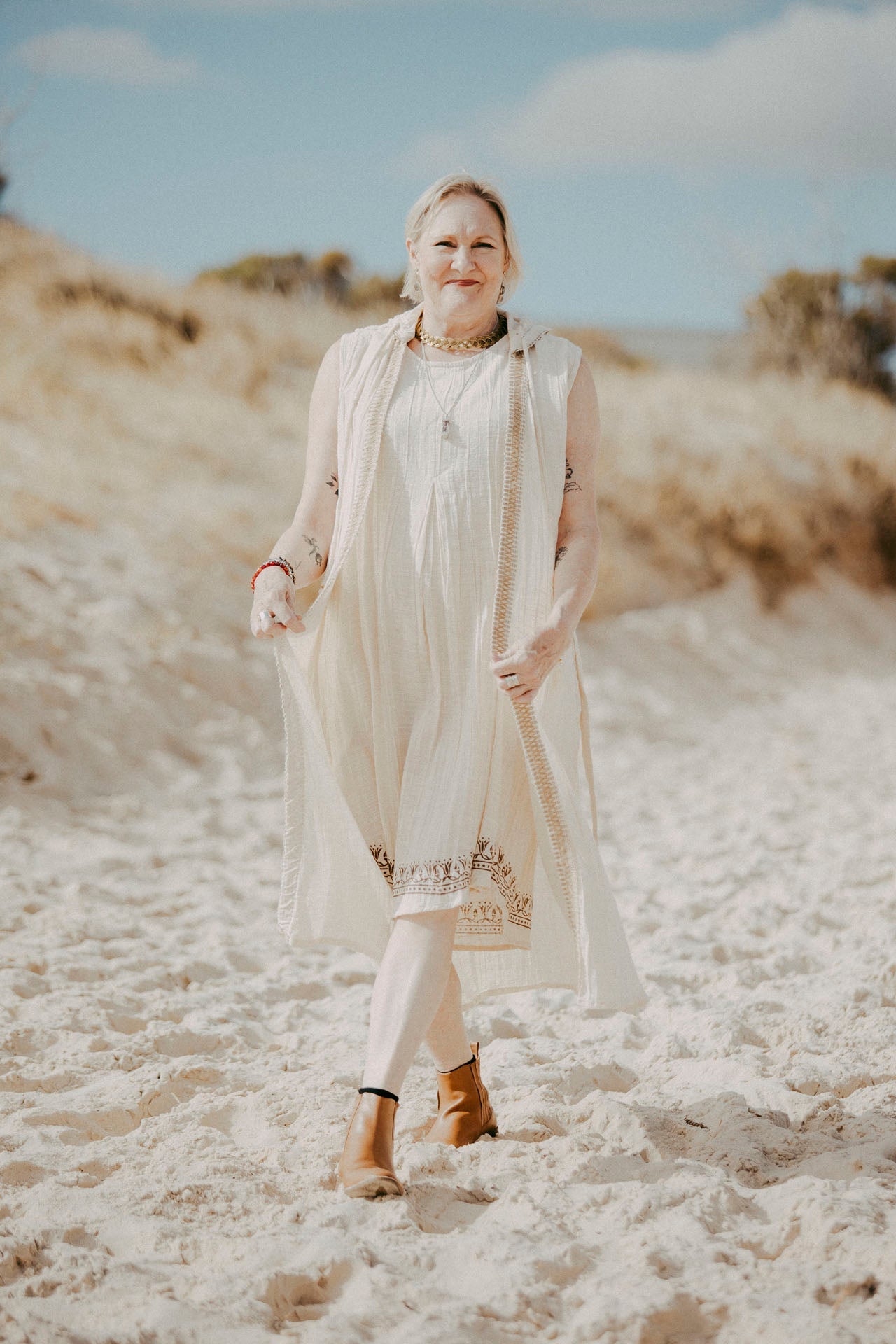 Isis Kaftan Set in Papyrus
