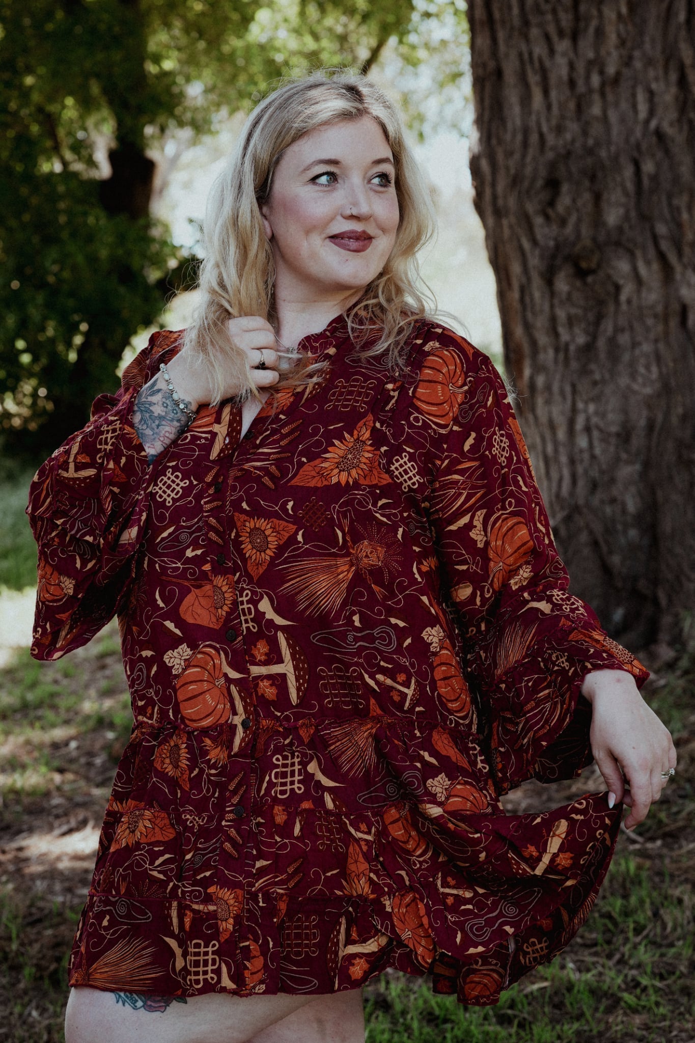 Barley Moon Labyrinth Dress Samhain/Mabon