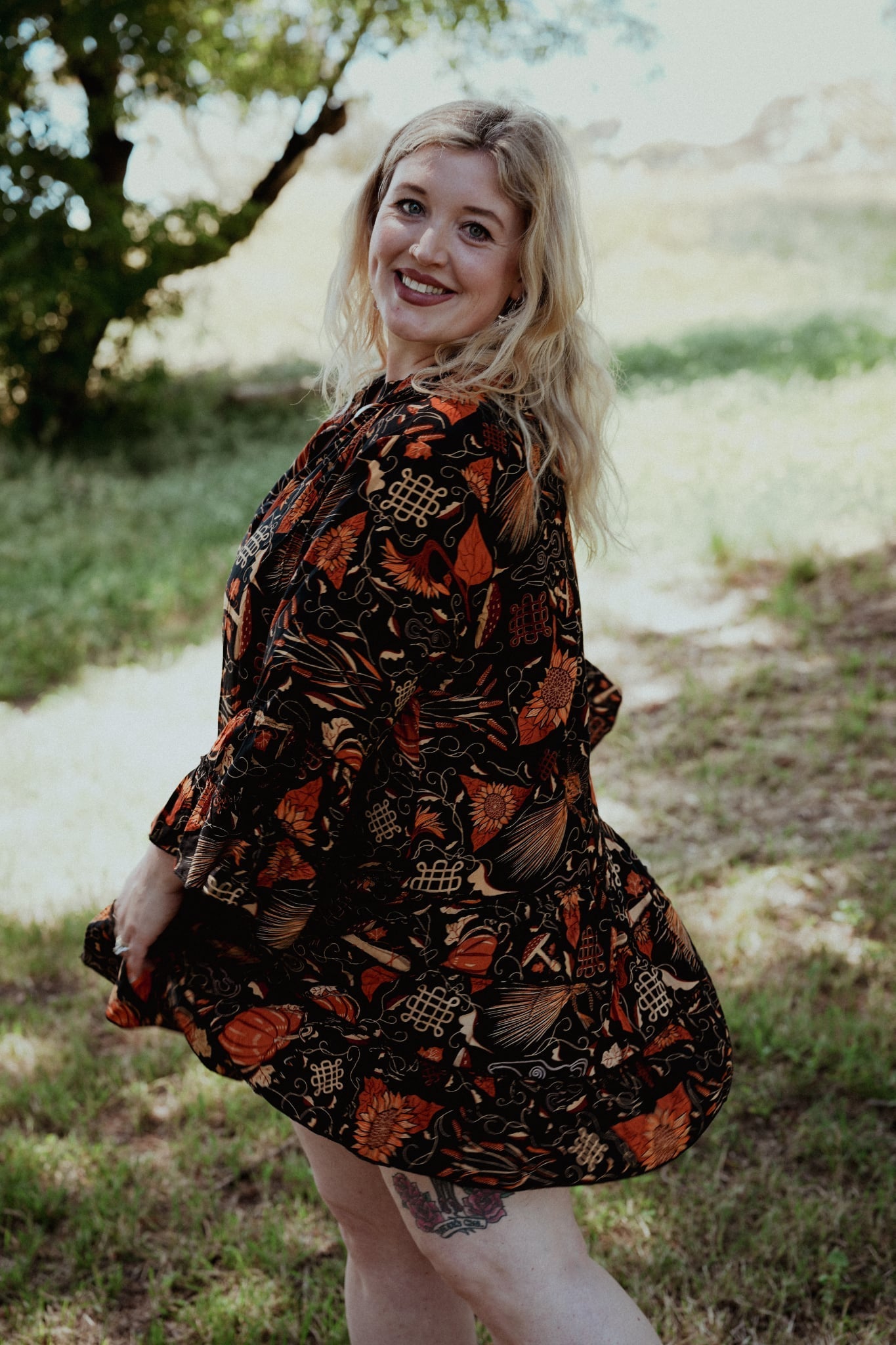 Barley Moon Labyrinth Dress Samhain/Mabon