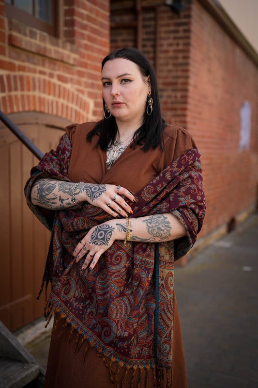 Sandalwood Pashmina Shawl