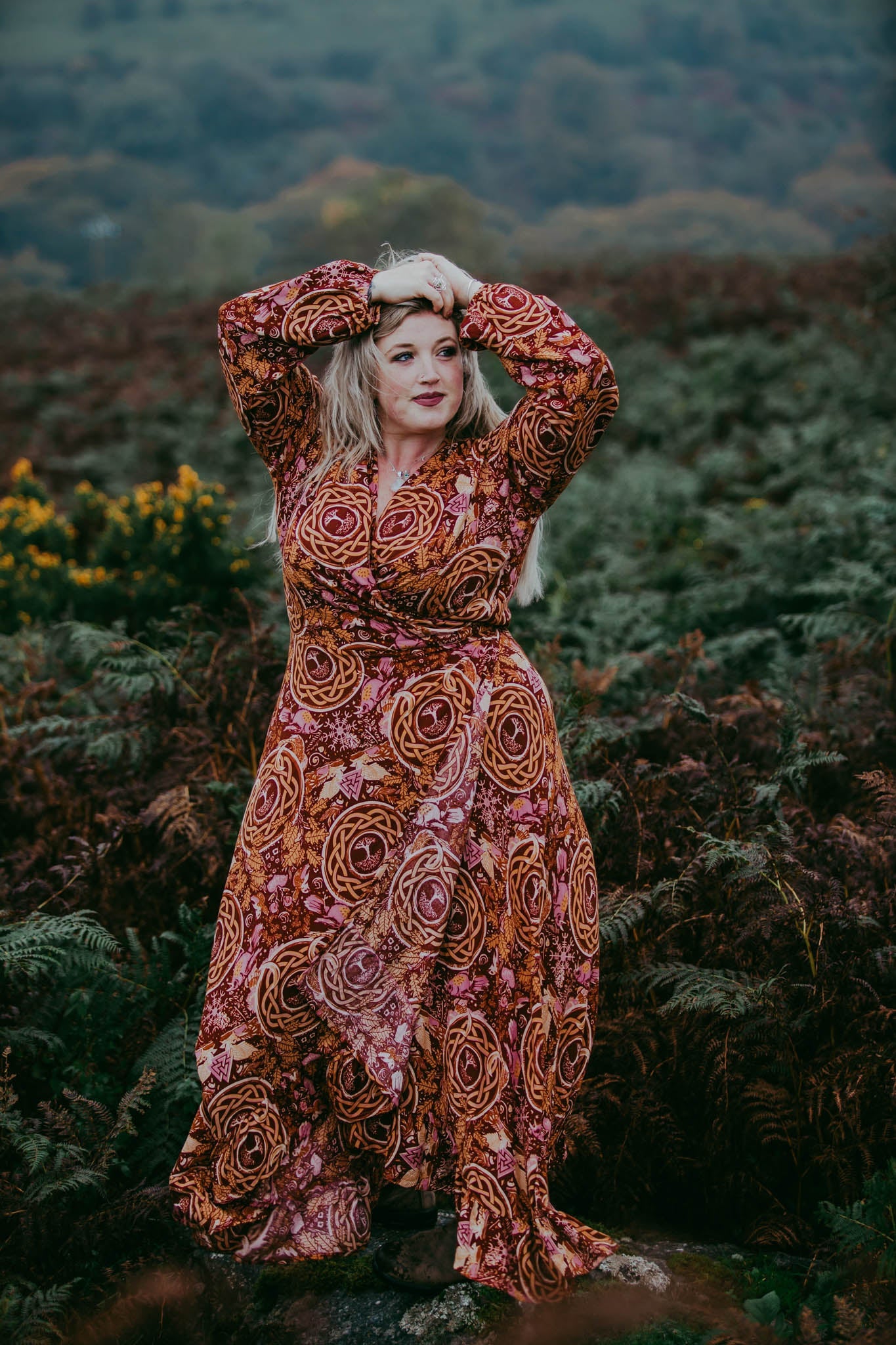 Wrap Dress in Freyja