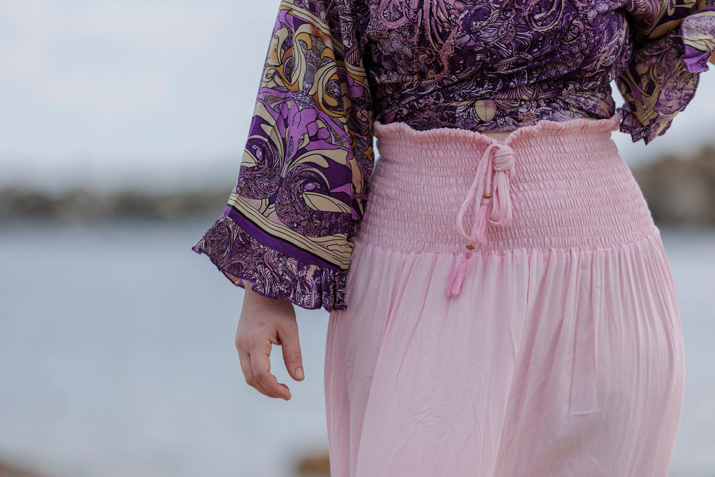 Maxi Skirt in Peony