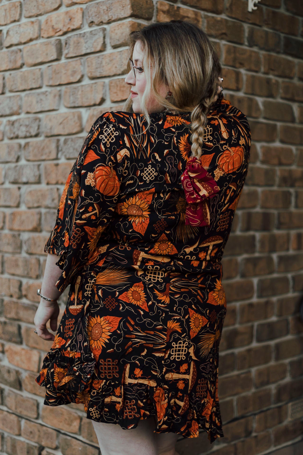 Shortie Wrap Dress in Samhain
