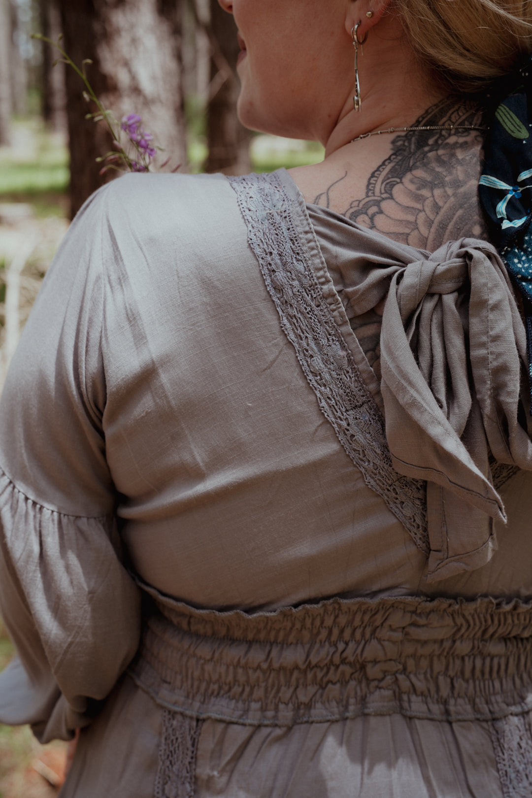 Lilith Dress in Lilac Grey