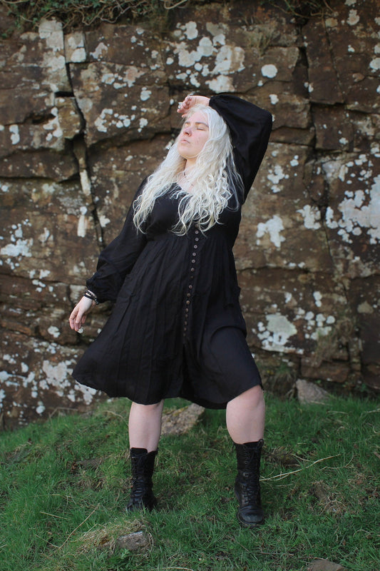 Golden Years Midi Dress - Black