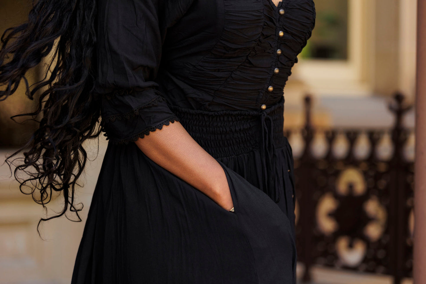 Countess Blouse in Black