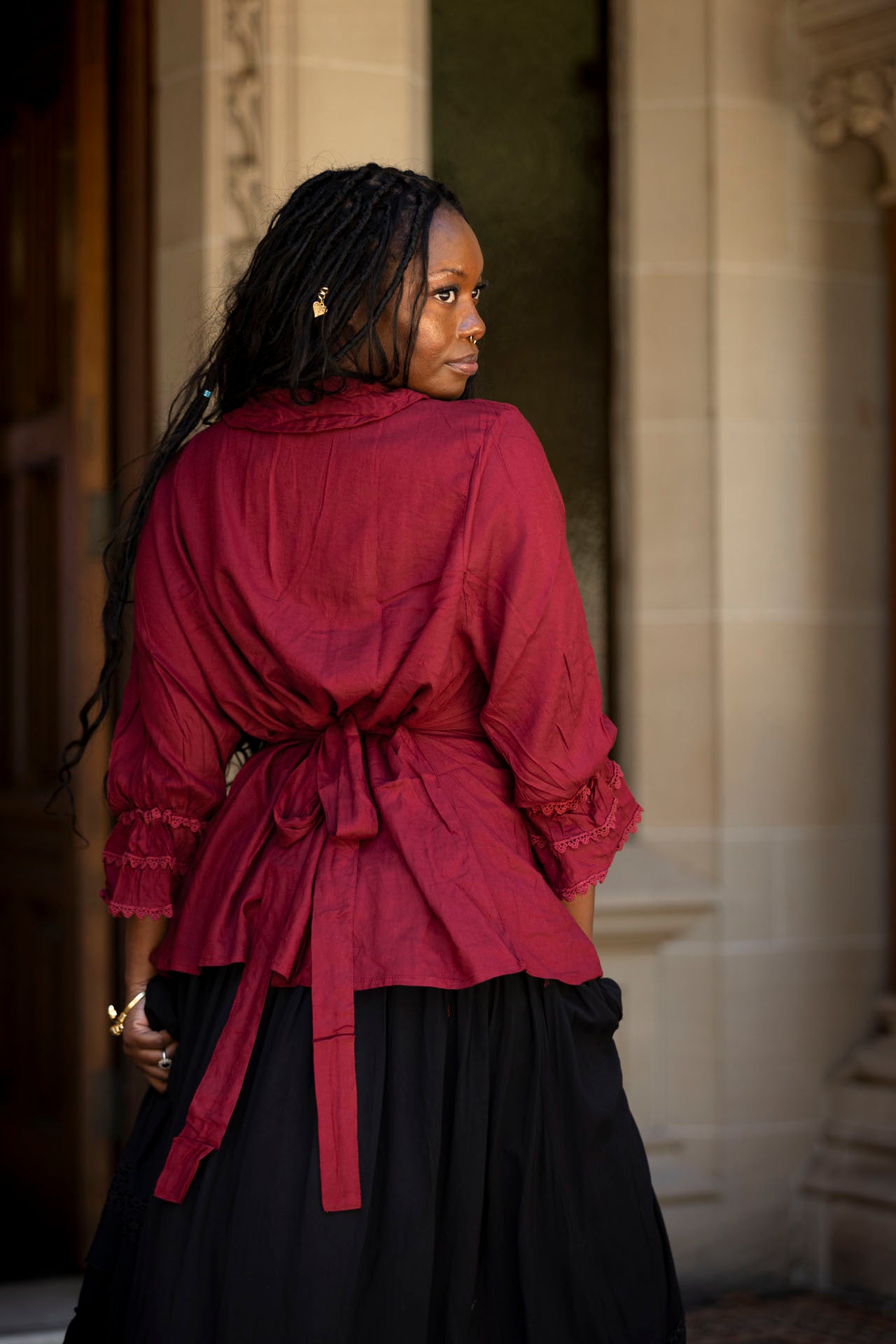 Countess Blouse in Red