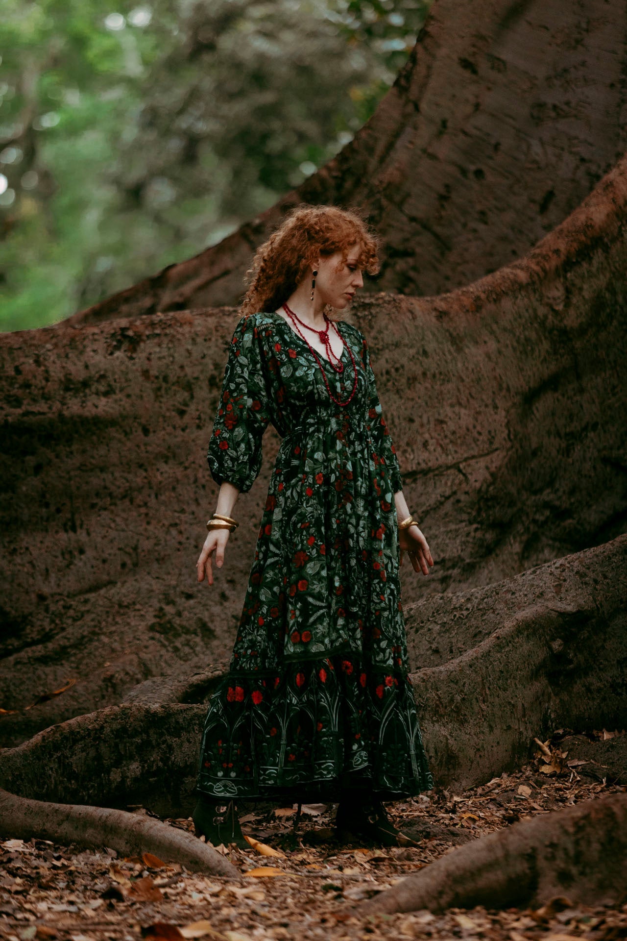 Golden Years Dress in Garden