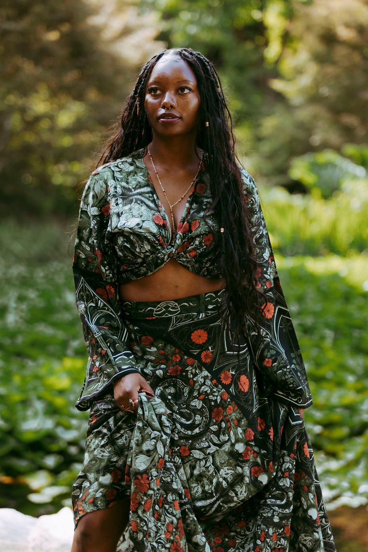 Crop Top in Garden