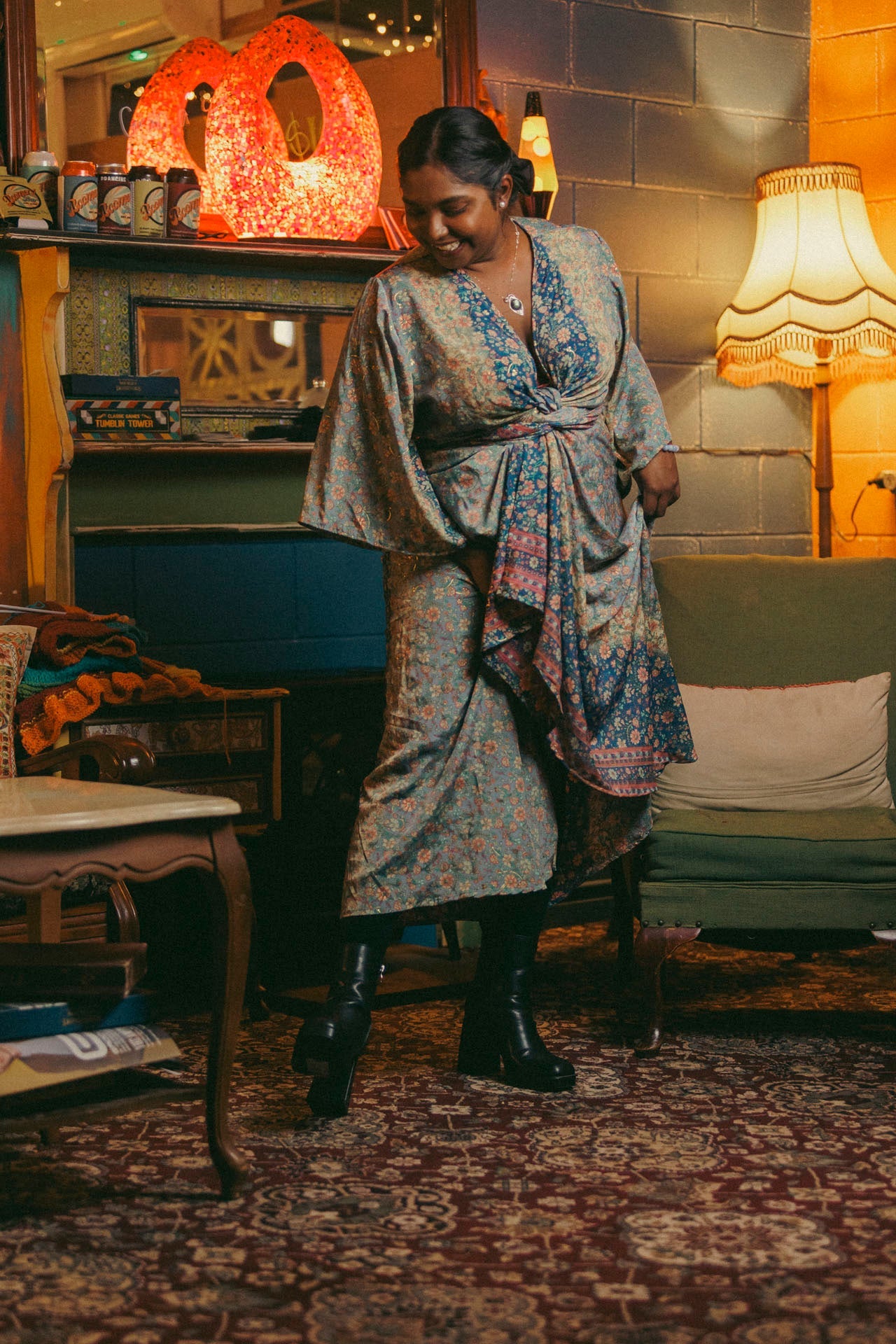 Cottage Garden Wrap Dress