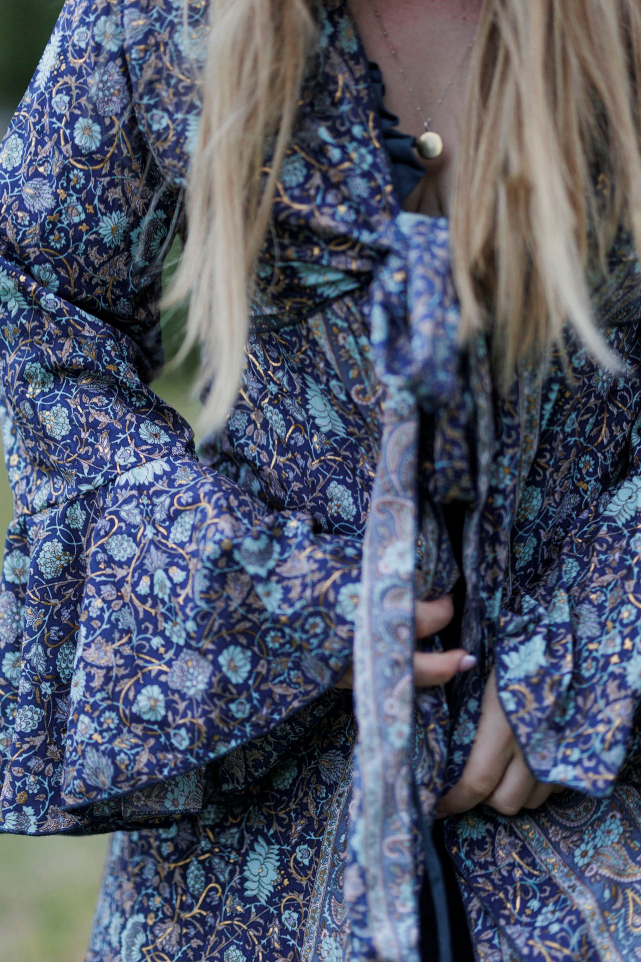 Winter Flower Duster Kimono