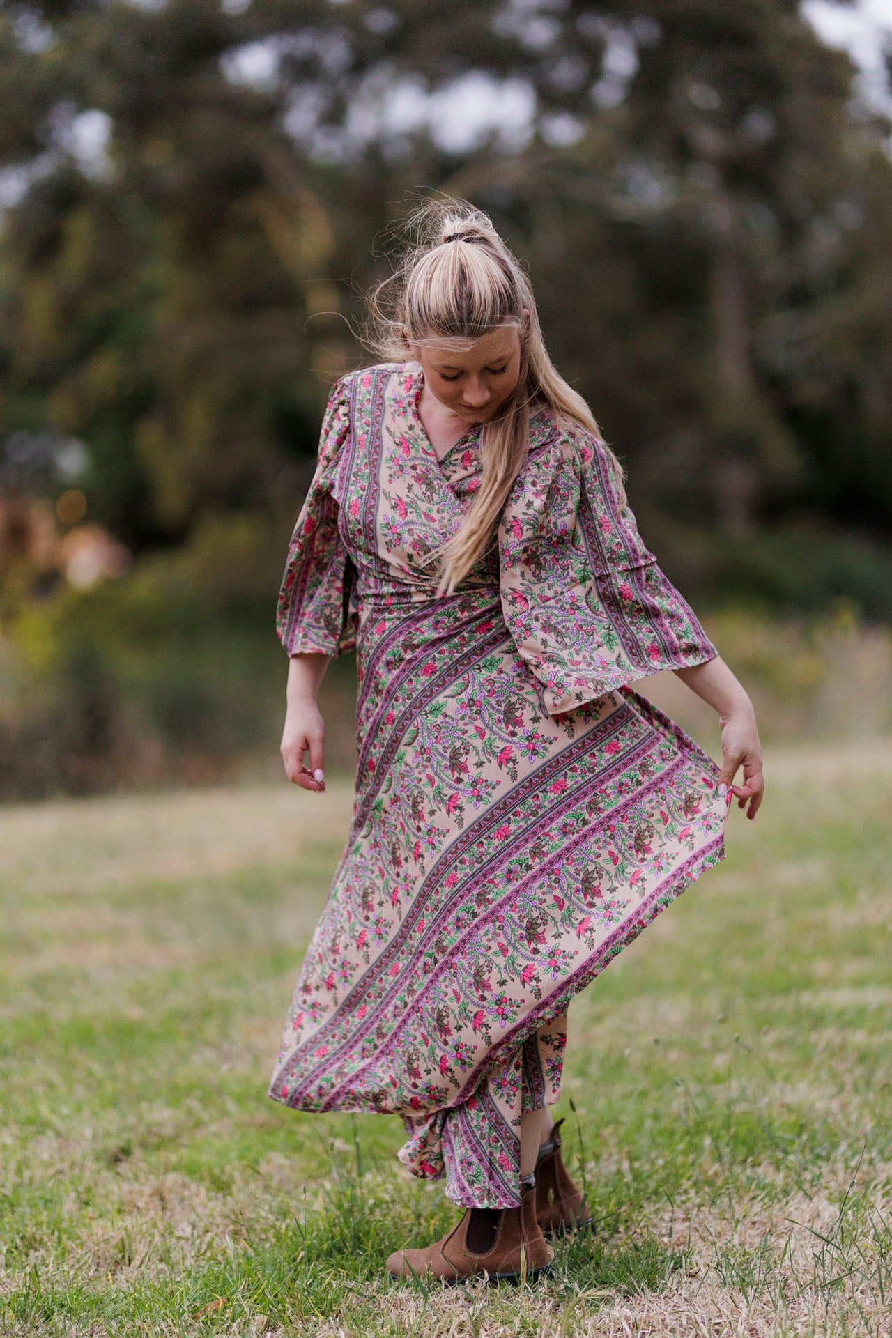 Rosé Wrap Dress