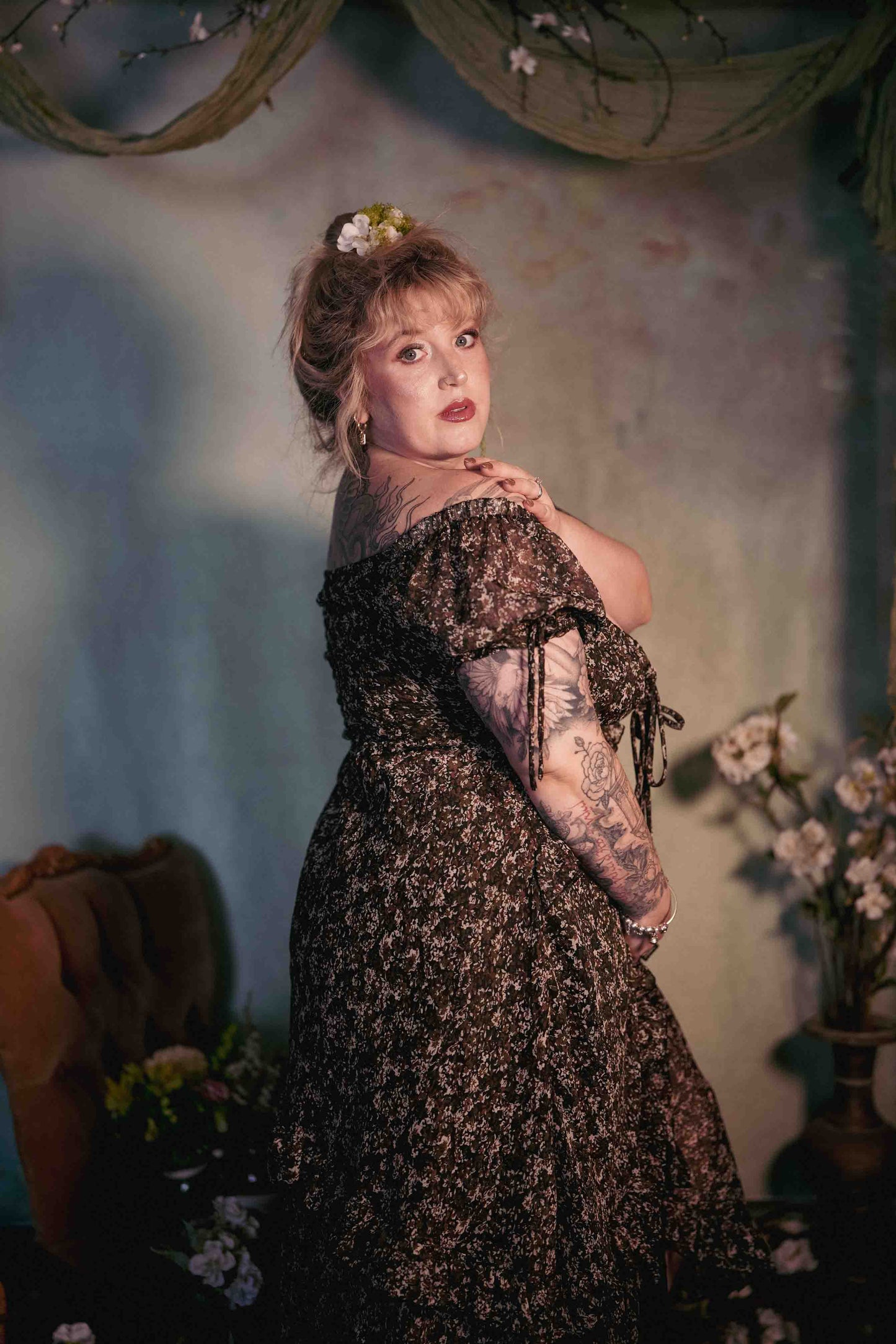 Blossom Dress in Black