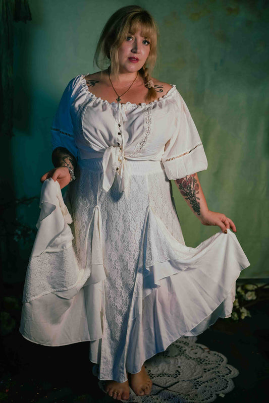 Pixie Skirt in White