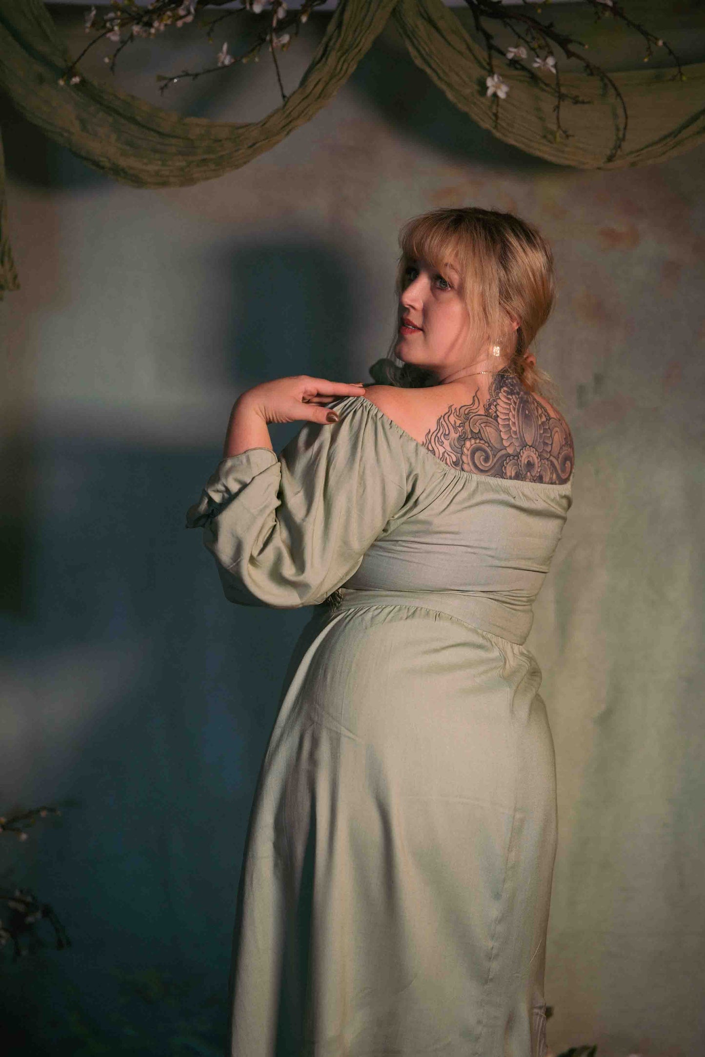 Hedgerow Dress in Sage