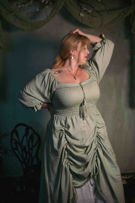 Hedgerow Dress in Sage