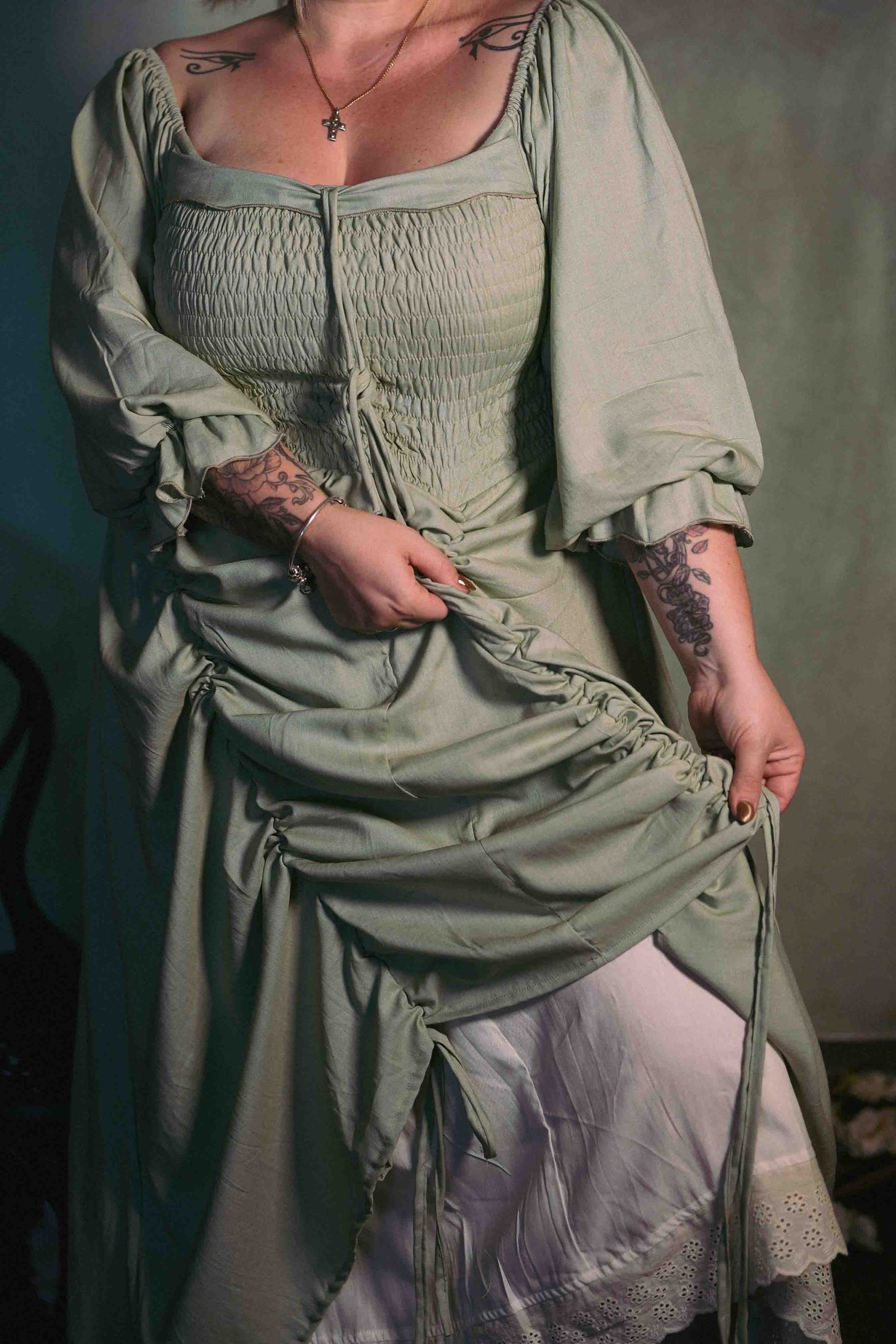 Hedgerow Dress in Sage